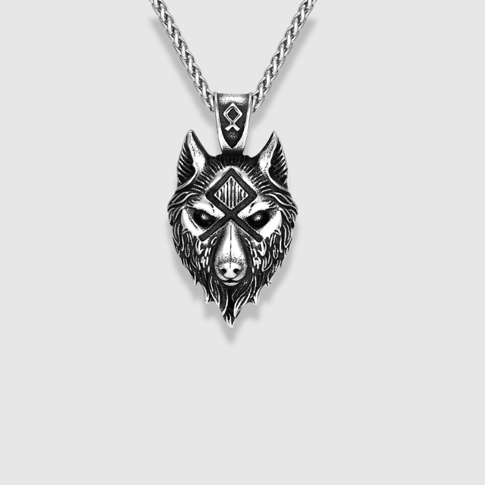 FENRIR WOLFHEAD PENDANT NECKLACE