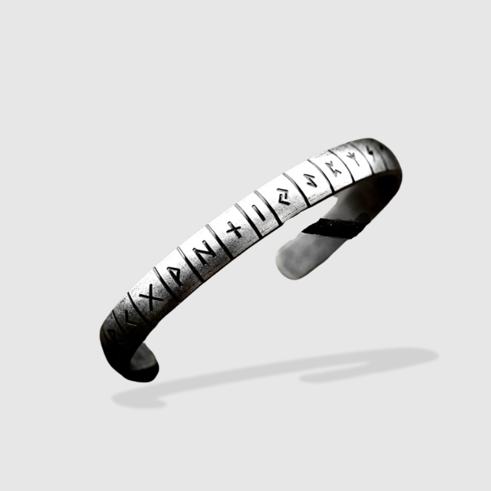 NORSE RUNES ENGRAVED ARMRING