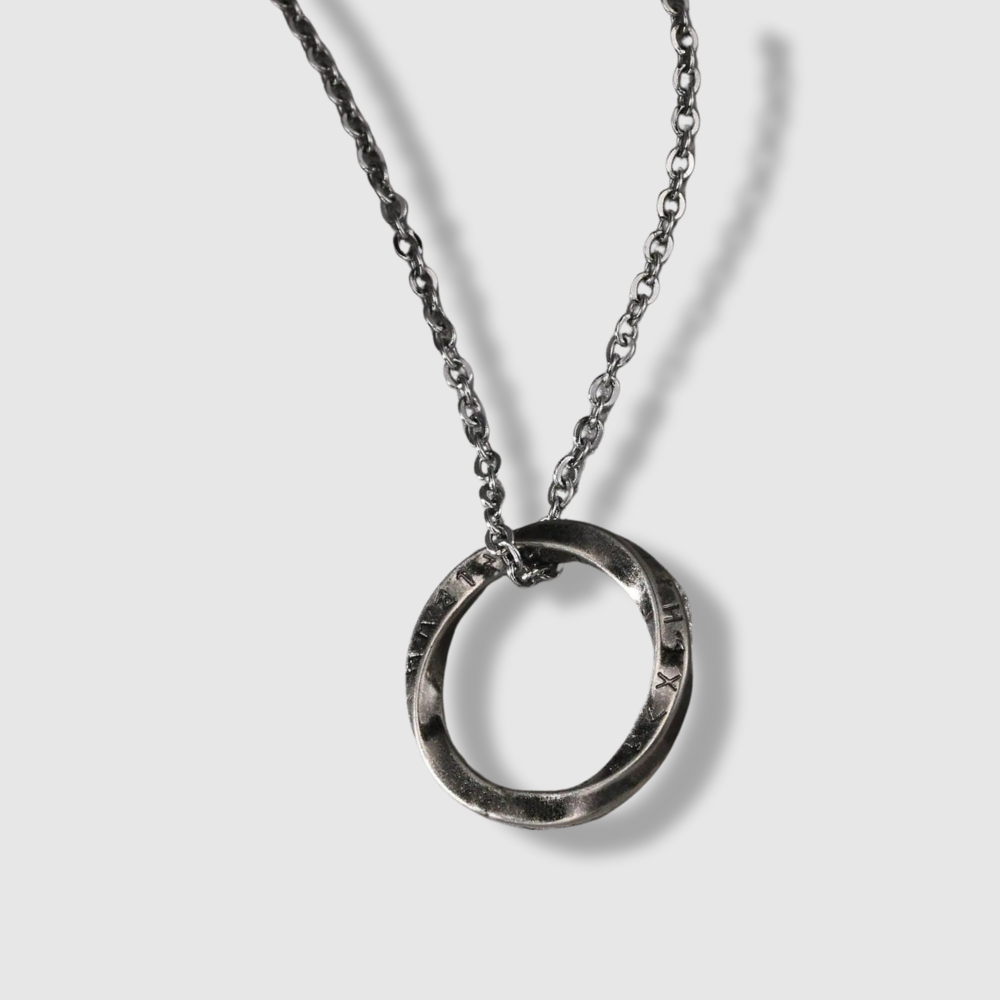 NORSE RUNE CIRCULAR PENDANT NECKLACE