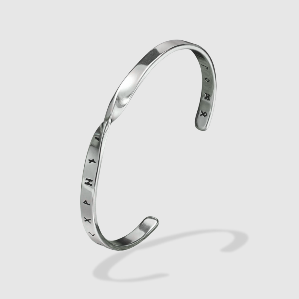 TWISTED NORSE RUNES THIN ARM CUFF