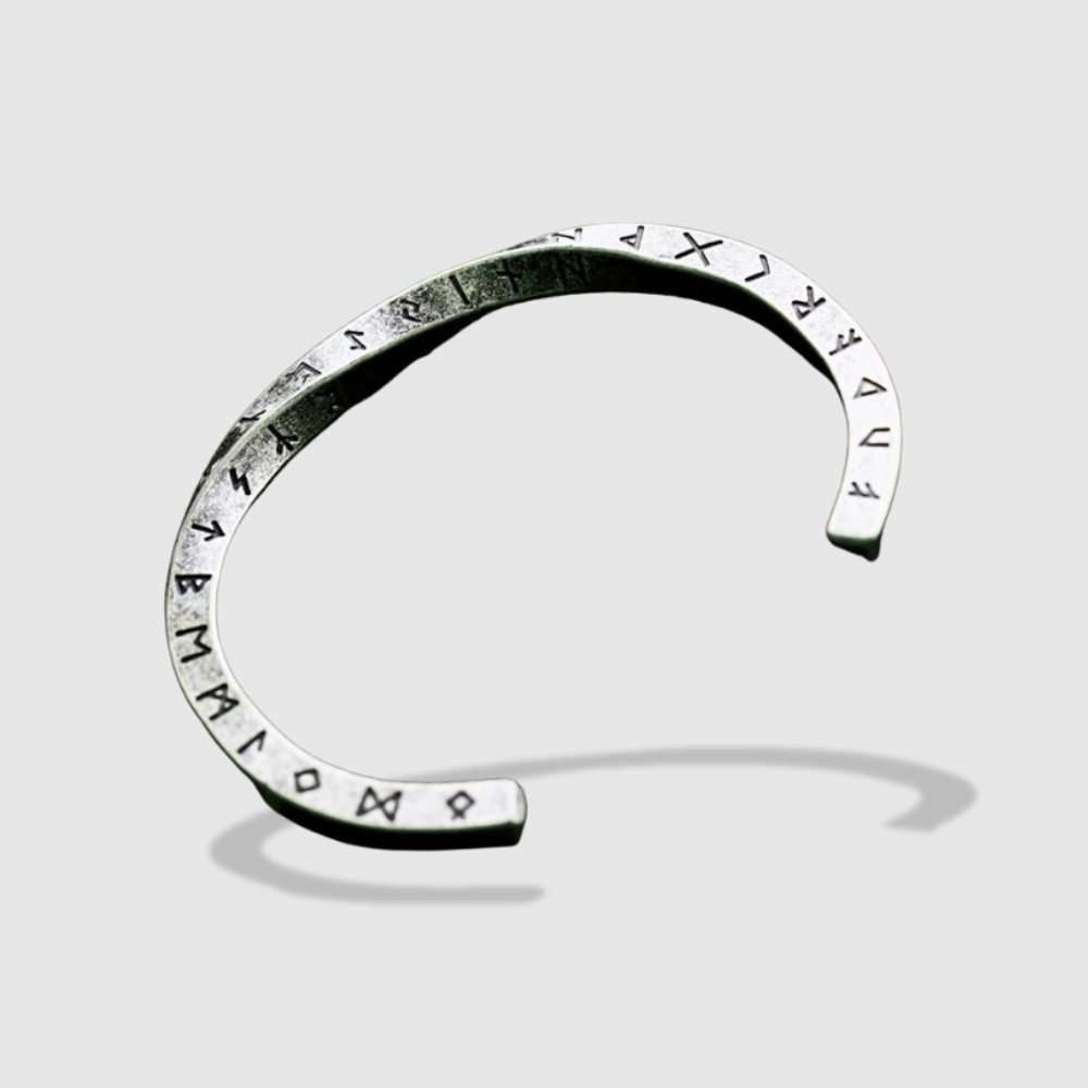 NORSE RUNES TWISTED ARMRING