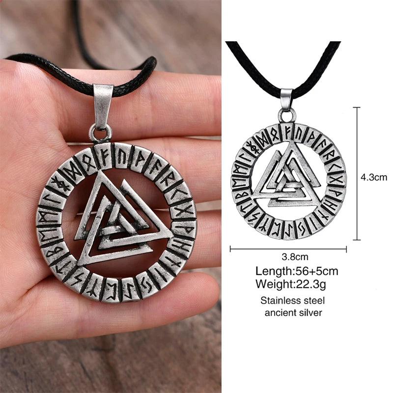 MPRAINBOW Mjolnir The Hammer of Thor Norse Pagan Symbol Pendant Necklace  Stainless Steel Double Sided Dragon Design Viking Jewelry - Vikingborne