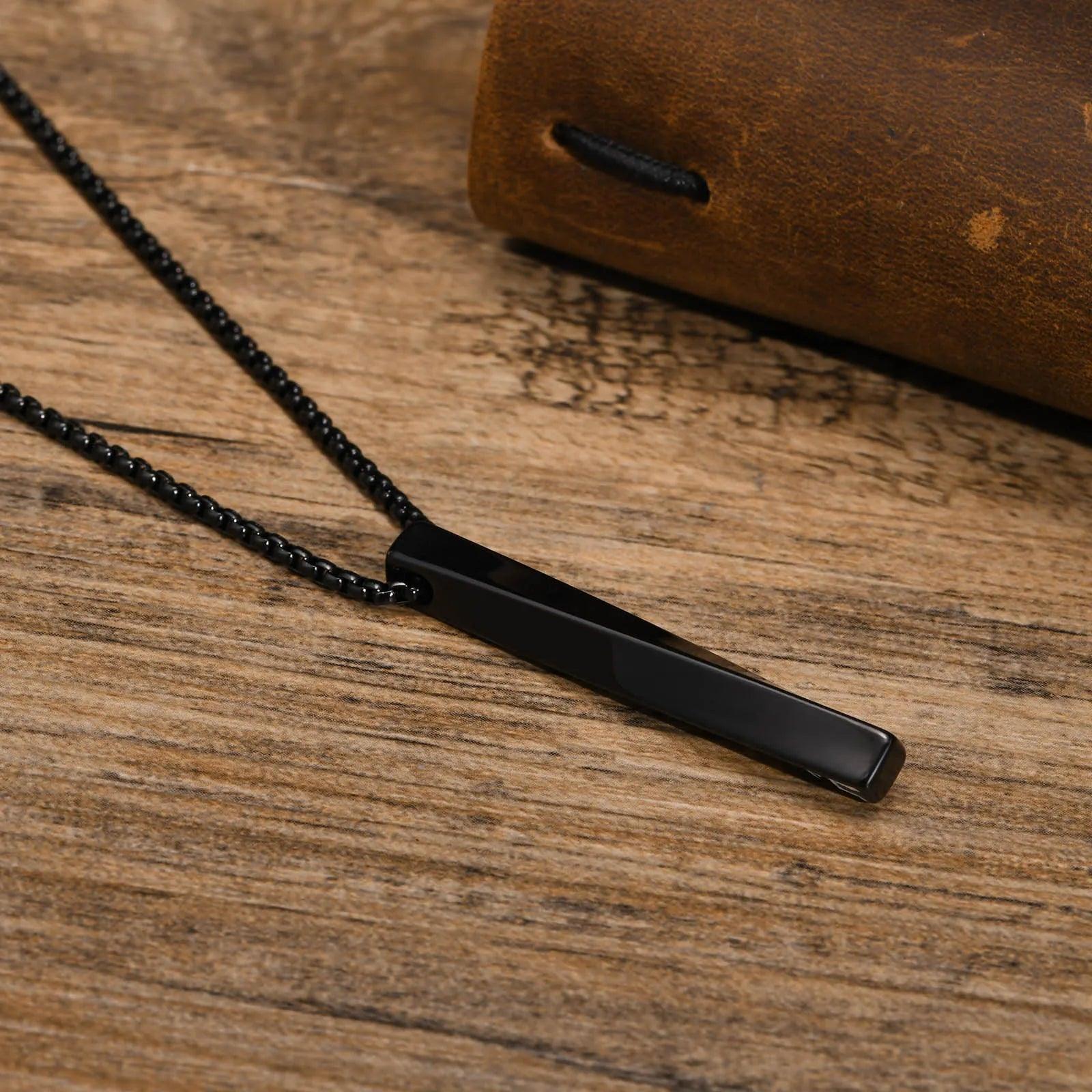 MPRAINBOW Viking Runes Pendant Necklace ,Stainless Steel Geometric Jewelry - Vikingborne