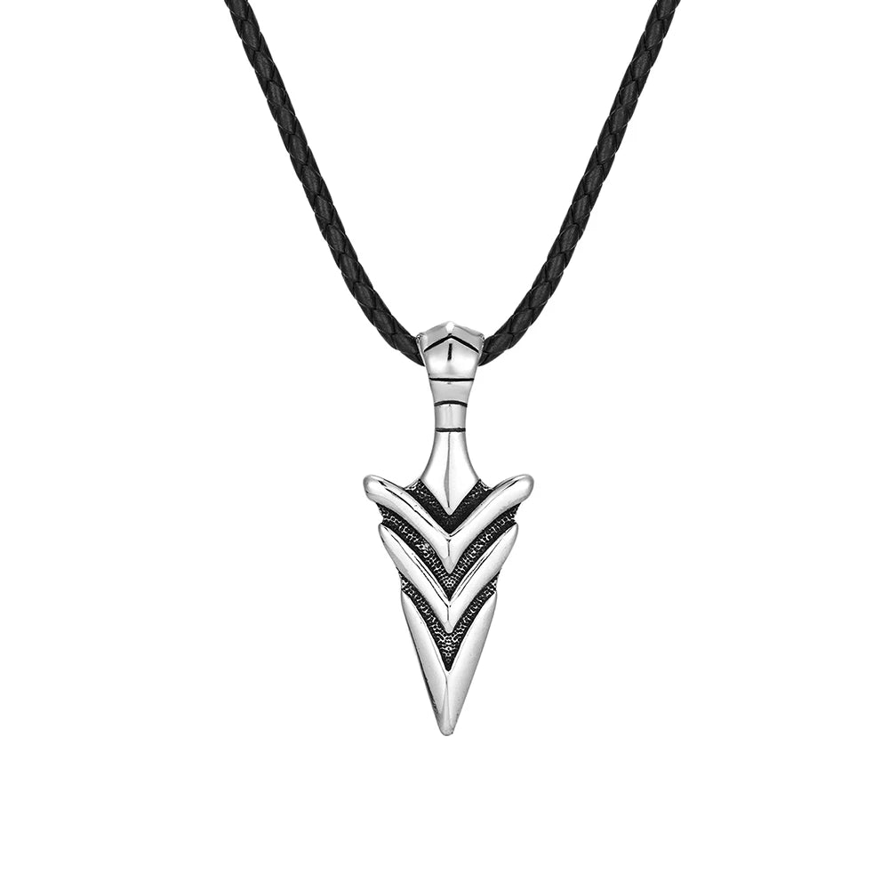 BOBO COVER Norse Mythology Odin's Spear Gungnir Necklaces Men Retro Stainless Steel Viking Pendant Scandinavian Amulet Self-defense Jewelry - Vikingborne