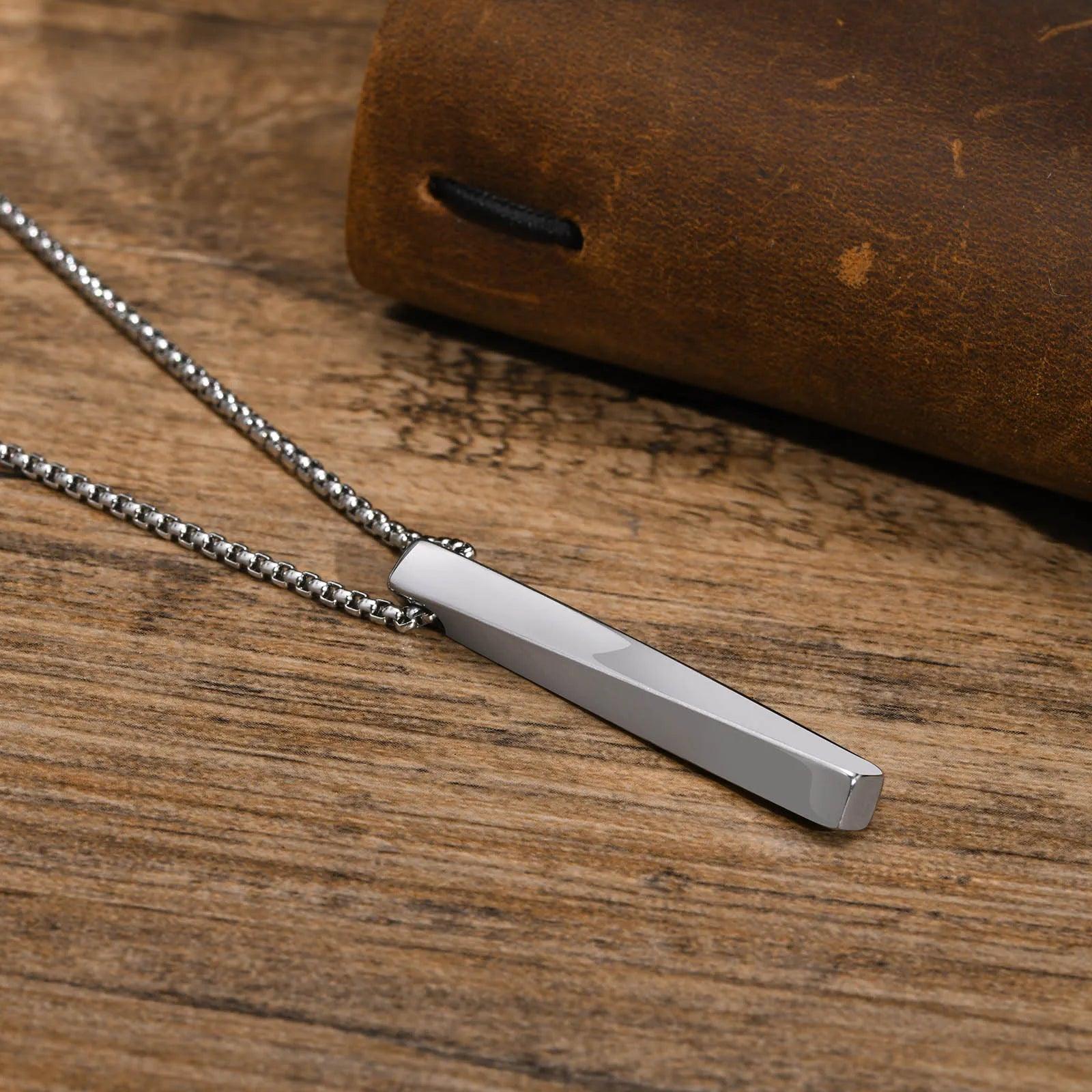MPRAINBOW Viking Runes Pendant Necklace ,Stainless Steel Geometric Jewelry - Vikingborne